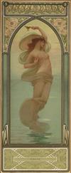 BARSE, JR. (1861-1938). [THE TIMES OF DAY / FAIRY SOAP.] Group of 4 decorative panels. 1904. 19x8 inches, 48x20 cm. American Lithograph